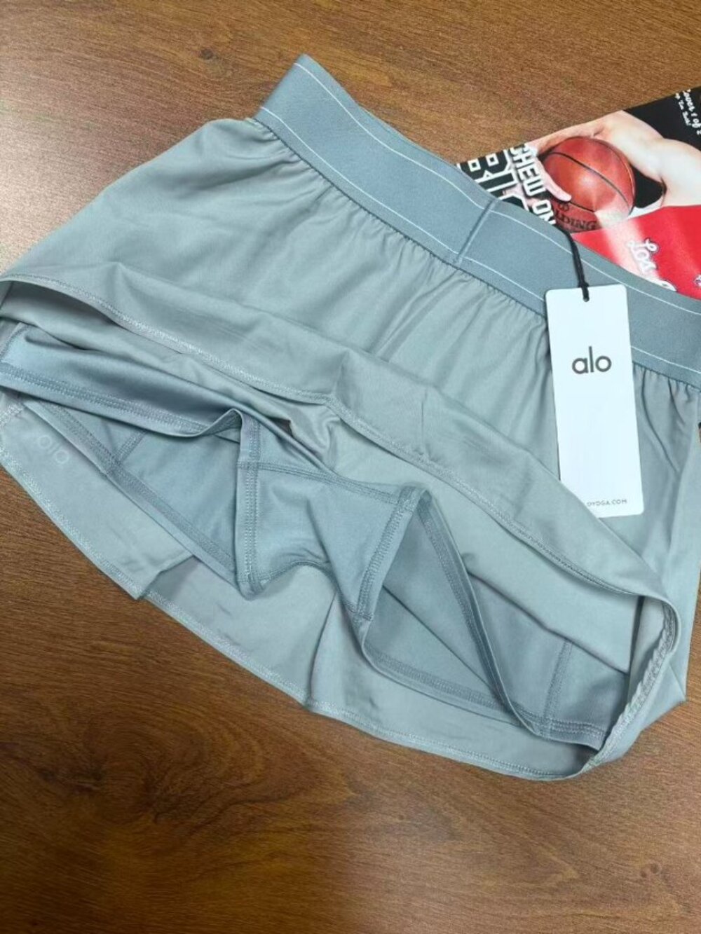 🎀Alo Grey Tennis Skirt 🎀 Sporty High-Waisted Low-Waisted Versatile - Picture 4 of 4